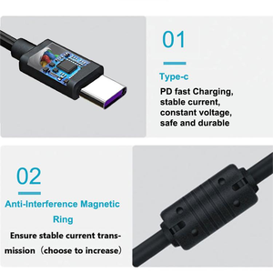 Adaptador de Corriente <span class=keywords><strong>USB</strong></span> Tipo <span class=keywords><strong>C</strong></span> (<span class=keywords><strong>USB</strong></span>-<span class=keywords><strong>C</strong></span>) de Viaje para Portátil OEM de 19.5V 2.31A 20V 45W 65W 90W para <span class=keywords><strong>Lenovo</strong></span> Asus Acer Dell HP Samsung - Product Image 6