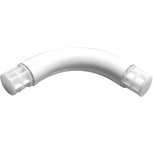 Raccordo a 90 Gradi con Doppia Connessione per Bidet, Tubo in Plastica Bianca - Product Image 2