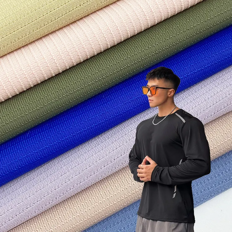 Chengming tessuto elasticizzato traspirante ad asciugatura rapida in Nylon Spandex per abbigliamento sportivo