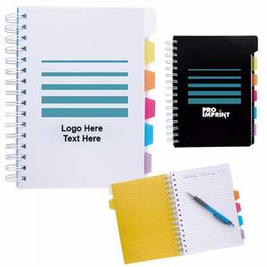 Quaderno a Spirale Promozionale con Logo Personalizzato e Schede, Regalo Aziendale in Blocco, Blocco Note Esecutivo Personalizzato - Product Image 1