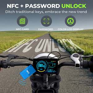 Bicicletas Eléctricas Personalizables F6 ODM OEM, Bicicleta Eléctrica Fatbike de 20 Pulgadas para Adultos, Contraseña NFC, Batería de Litio de 48V 15AH - Product Image 6