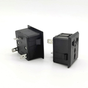 10A 250V AC 3 Pins Retractable Power AC Sockets Electrical AC Power Socket <b>With</b> <b>Switch</b> Hole - Product Image 5