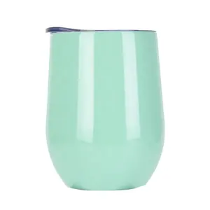 Stemless vino bicchiere in acciaio inox Sippy tazze 12oz doppia parete di vuoto Bevande Al <span class=keywords><strong>Caffè</strong></span> Champagne Cocktail di <span class=keywords><strong>vetro</strong></span> - Product Image 6