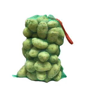Bolsa de malla de polipropileno de alta calidad, embalaje de patatas, rojo, amarillo, verde, violeta