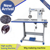 Machine à coudre industrielle à entraînement direct HK-810D, haute vitesse, aiguille simple, pour la pose d'extensions capillaires