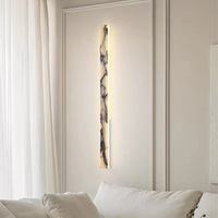 Lampe murale minimaliste en marbre Hullxine avec LED, lumière décorative haut de gamme de luxe pour entrée, couloir, escalier, salon
