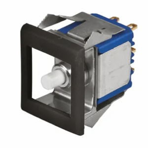 Interruptor de Botón Pulsador Miniatura Serie 18000 18845CD+U1202, Momentáneo, Montaje en Panel, DPDT, 30V CC, IP65 - Product Image 1