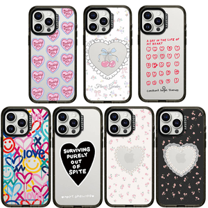 Funda <span class=keywords><strong>de</strong></span> Teléfono Acrílica Rígida a Prueba <span class=keywords><strong>de</strong></span> Golpes con Estampado <span class=keywords><strong>de</strong></span> Corazón Divertido para la Serie 12-16 Pro Max, Estilo INS - Product Image 1