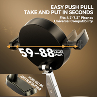 Support de téléphone magnétique pliable N54 à logo personnalisé pour voiture, réglable à 360°, fixation par ventouse sur vitre de voiture, vente en gros