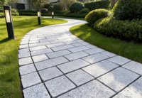 Blocs de pavage extérieurs, petits blocs de granit blanc G603, briques de pierre gris clair, pavés de jardin, pierres de pavage pour cuisine