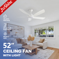 Ventilador de Techo 1stshine con Control Remoto, Eficiente, de Alta Calidad, con Motor de Corriente Continua de Alto Rendimiento y Luz LED