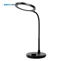 Wiscooon – lampe de bureau multifonction de haute qualité pour l'apprentissage au bureau, interrupteur, lampe d'étude, charge Dc, lampe de bureau à Led