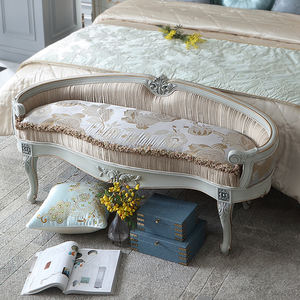 Tabouret de <span class=keywords><strong>lit</strong></span> design de luxe pour chambre à coucher banc de <span class=keywords><strong>lit</strong></span> classique en bois - Product Image 1