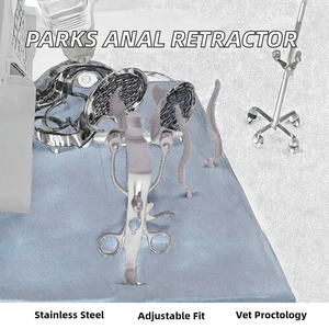 Juego de espéculos reductores anales Parks, instrumento quirúrgico de proctología, herramienta médica ortopédica ajustable de acero inoxidable. - Product Image 2