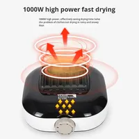 Séchoir à linge électrique mini pliable 1000W pour la maison, vente en gros du fabricant, non-automatique, sans contrôle par application, idéal pour l'été