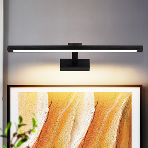 Modern LED <b>Wall</b> Lamp Black Rectangular Aluminum Minimalist Design 270° Adjustable Dimmable for Living Room Artwork Lighting - Product Image 3