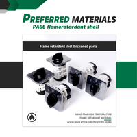 Interrupteur rotatif en plastique LW31 15A, 8 positions, 5 commutateurs pour machine à souder, montage sur panneau, AC/DC universel, IEC60947