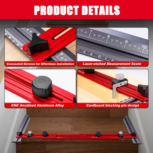 <b>Contour</b> <b>Gauge</b> Aluminum Alloy High Accuracy Foldable Measuring <b>Tool</b> For Woodworking And Renovation - Product Image 4