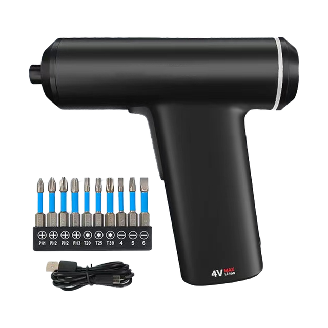 Factory Direct Sale Household 4V Mini Portable Rechargeable Cordless Screwdriver With USB Type C Charging for Office