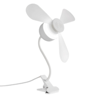 JYLIGHTING White America Project Contractor Home Renovation Three Blade Foldable ABS+PP Shade LED 3-Speed Dimmable Remote
