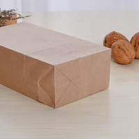 Logo personnalisé taille 10LB-6.5}* 3.5 "* 13.25" sacs en papier d'emballage alimentaire à fond plat sans poignée pour le stockage du sucre