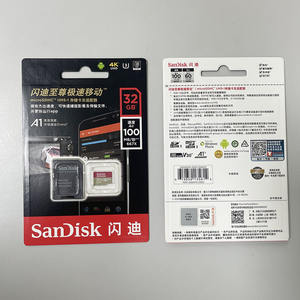 Tarjeta <span class=keywords><strong>Micro</strong></span> <span class=keywords><strong>SD</strong></span> de 32 GB Económica, Clase 10, U1, A1, con Adaptador para Teléfono Inteligente, Cámara, Tableta, Almacenamiento, Venta al por Mayor - Product Image 1