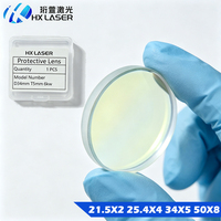 Lentes Protectoras para Láser de Fibra HXLASER 21.5*2 25.4*4 34*5 50*8 para Máquina de Corte Láser BOCHU BOCI, Lente Protectora de 6-80KW
