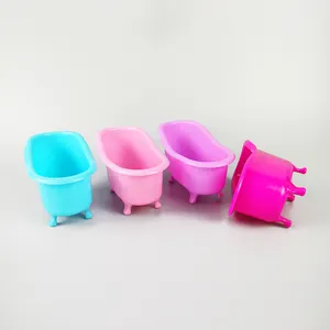 Пластиковый розовый Контейнер Мини-ванна, пластиковая мини-ванна для контейнера шампуня