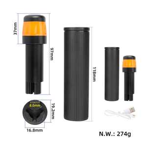 Kit d'extension de poignée rechargeable Ulip avec clignotants et couvre-poignée lumineux pour trottinette électrique Max G30, lumière d'avertissement - Product Image 4