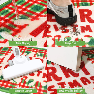 Tapete Absorbente para Entrada con Diseño Navideño, Antideslizante, Lavable, para Puerta Delantera y Trasera - Product Image 4
