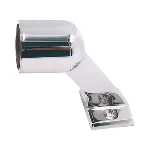 Stainless Steel 316 Marine Rail End Stanchion 60 Degree O.D. 25mm(1 Inch) Tube Hand Fitting Ship <b>Yacht</b> Boat Hardware Boat Rail E - Product Image 3