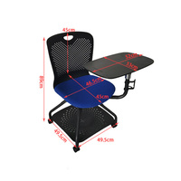 Chaise d'Étudiant Intelligente Multimédia Mobile Personnalisée Chaise de Formation Multifonctionnelle