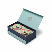 LOGO personnalisé aimant thé vert coffret emballage en carton rigide boîtes de thé magnétiques recyclables boîtes cadeau en papier