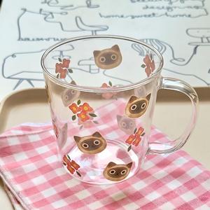 Copo de Vidro Criativo com Desenho de Gato Lelyi, Presente para Meninas, Copo para Café e Leite - Product Image 6