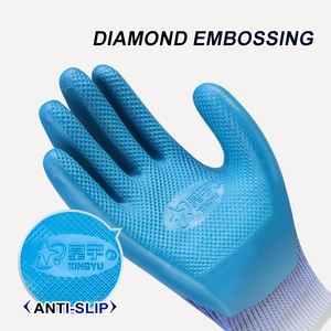 XINGYU 13g قفازات أمان مطاطية من اللاتكس معاد تدويرها بنقش في الحديقة قفازات أمان لحماية أعمال الحديقة - Product Image 4