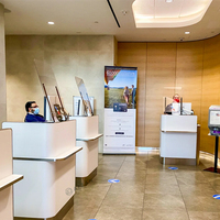 Comptoir d'enregistrement à l'aéroport avec taille personnalisée table à bagages d'aéroport de qualité supérieure sur mesure