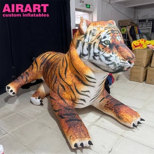 Nhà máy tùy chỉnh chất lượng cao trang trí linh vật Inflatable Hoang Dã Tiger, Inflatable mô phỏng Tiger bóng - Product Image 2