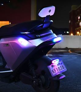 Luz de Advertencia LED Solar, Luz Estroboscópica Anticollisión para Automóvil sin Cables, Luz Estroboscópica Trasera para Motocicleta/Bicicleta - Product Image 5