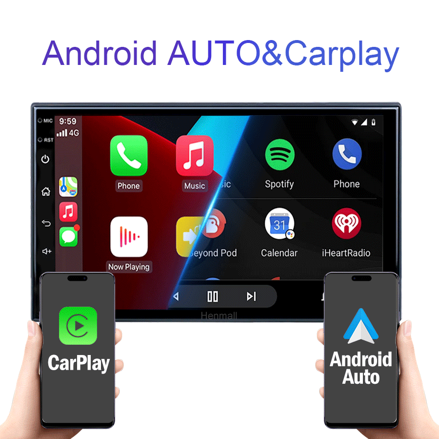 Android Auto　Car Play TS18A 9 Inch 8 Core Android Car Stereo - Supports CarPlay, Android