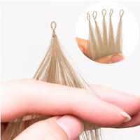 Extensions de cheveux humains Remy vierges chinois en gros, invisibles, double épaisseur, effet plume, OEM pour salons, couleur personnalisable