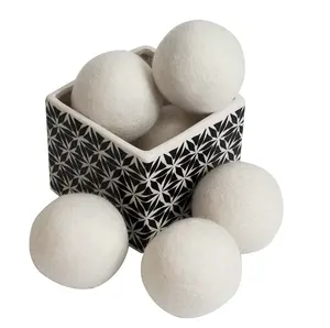2024 New products USA best selling 100% natural New Zealand Fabric Softener dryer wool balls for laundry high quality