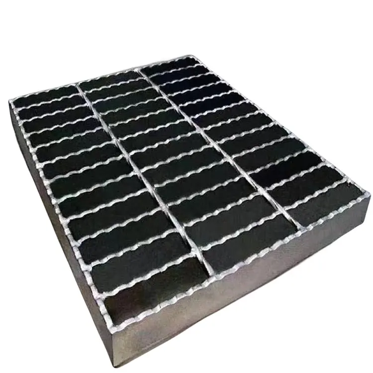 construction materials customized manufacturers heavy duty A 36 Galvanized Tooth type steel grid plate serrated grating