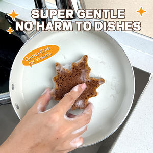 Éponge de cuisine personnalisée en pâte de bois imprimée, <span class=keywords><strong>non</strong></span> abrasive, réutilisable, pour le lavage des casseroles et des vaisselles - Product Image 5