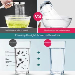 Pommeau de douche à filtre pressurisé anti-calc pour toilettes et salle de douche - Product Image 5