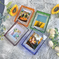Cadre Photo Acrylique Transparent Creative Ins Coloré Image Table Réglage Présentoir pour Encadrement d'Affiche et Ornements