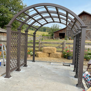 Enrejado Arqueado <span class=keywords><strong>de</strong></span> Aluminio para Clematis, Malla Fina con Patrón <span class=keywords><strong>de</strong></span> Cuadrícula Pequeña para Trepadores Delicados, Fácil <span class=keywords><strong>de</strong></span> Enrollar, Valla Protectora <span class=keywords><strong>de</strong></span> Seguridad - Product Image 4