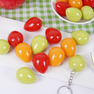 Colgante de tomate cherry a escala 1:1, fruta de juguete realista, adorno de tomate cherry realista en forma de lágrima. - Product Image 1