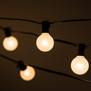 10Ft 25 G40 Ampoules À Incandescence Lumières Connectable Extérieur <span class=keywords><strong>Vintage</strong></span> Ampoules Globe Patio Jardin Décoration Chaîne - Product Image 5