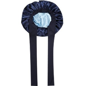 SOLPOP <span class=keywords><strong>Bonnet</strong></span> de <span class=keywords><strong>nuit</strong></span> en <span class=keywords><strong>satin</strong></span> double couche réversible avec nœud en ruban pour femme, <span class=keywords><strong>bonnet</strong></span> de sommeil avec bande élastique - Product Image 5