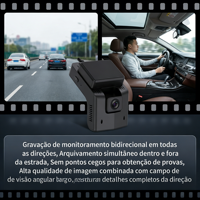 Trackerking 4G Dashcam GPS Tracking Live Video 1080 AI Dashcam Ondersteuning DMS ADAS Fleet Dashcam Voor en Binnen met 4G WIFI